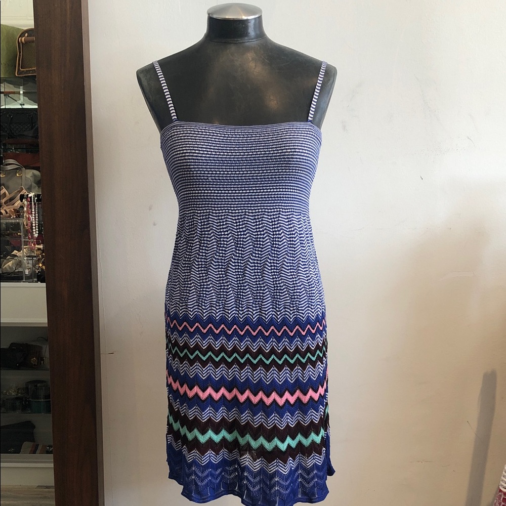 Missoni Multicolor Zigzag Mini Dress